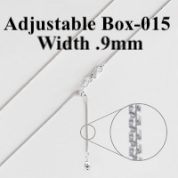 Adjustable Box-015 Silver chain